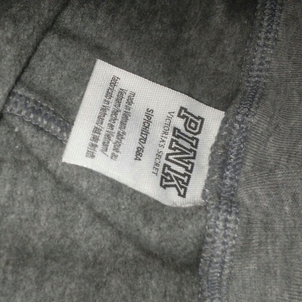 Pink Victoria's secret brand sweat pants gray - Picture 3 of 3